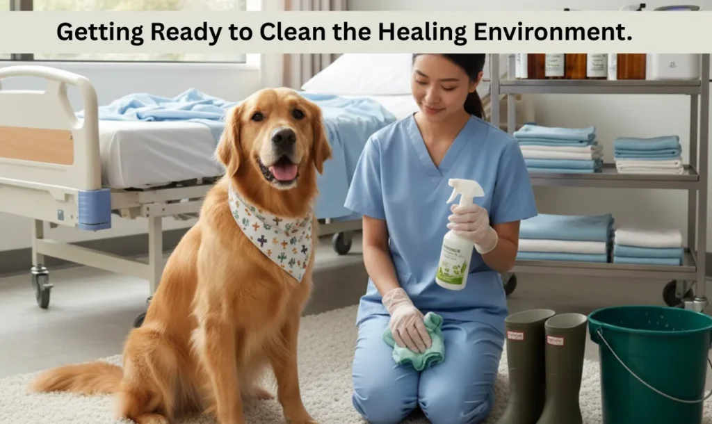 Getting Ready to Clean the Healing Environment.