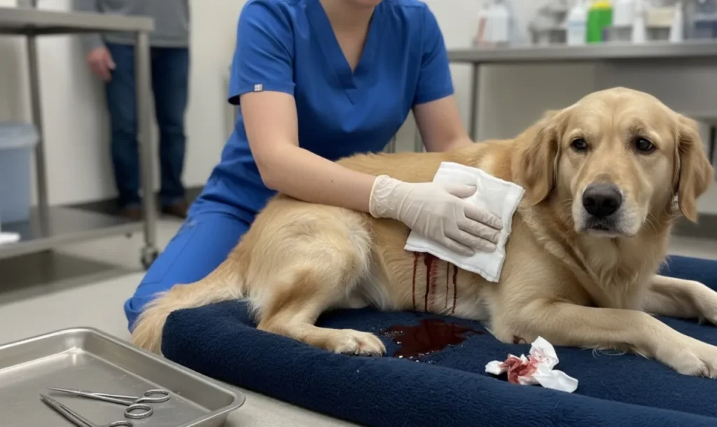 Over bleeding or Rupture of Stitches.