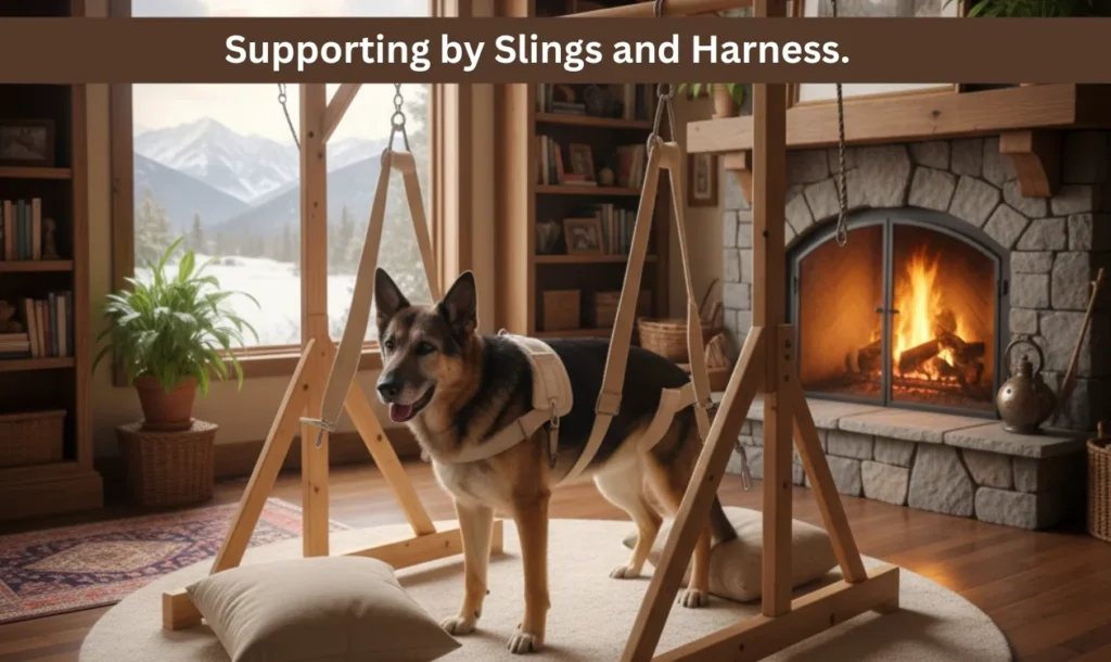 Supporting by Slings and Harness.