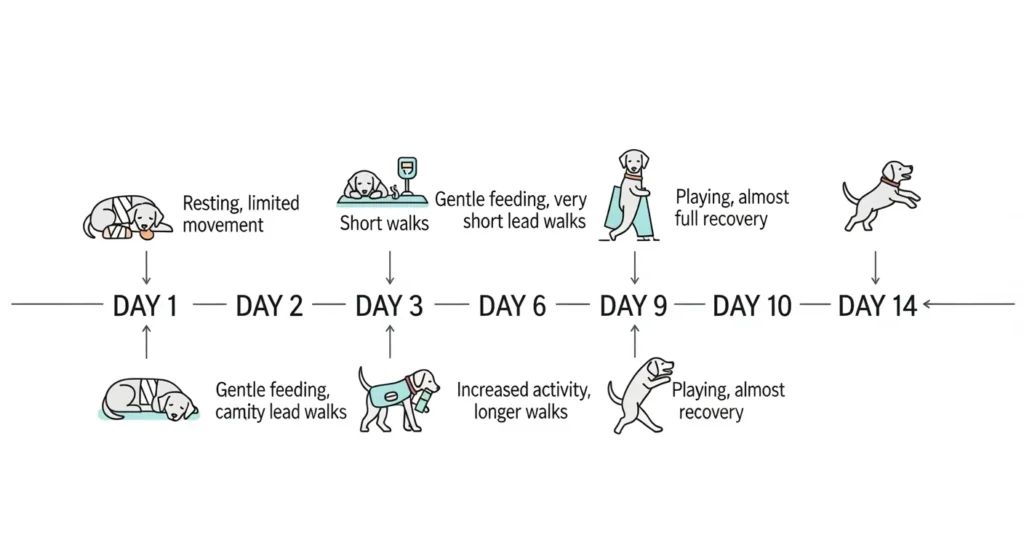Typical Dog Neutering Recovery Timeline