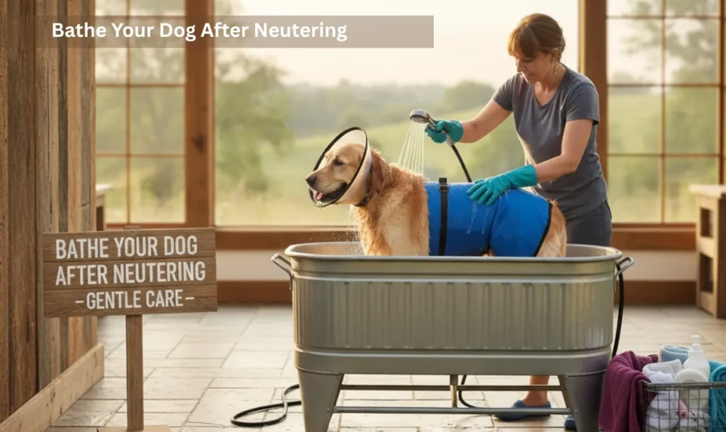 Bath Your Dog After Neutering