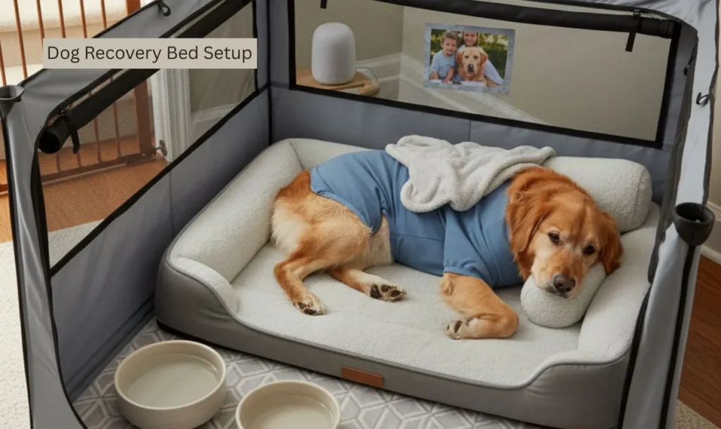 Dog Recovery Bed Setup