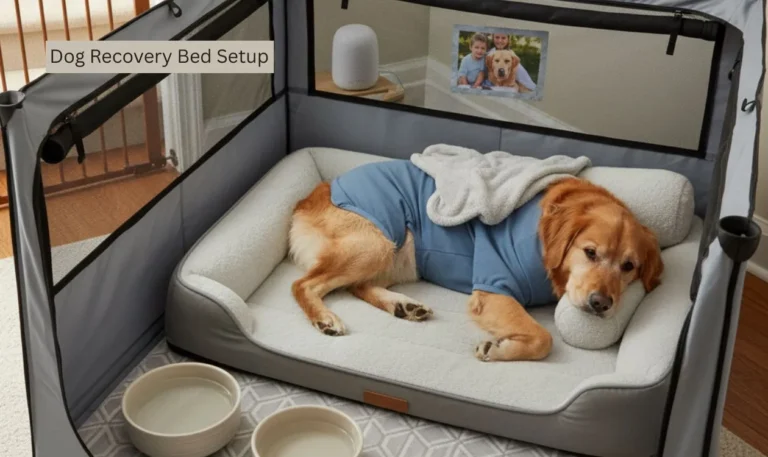 Dog Recovery Bed Setup