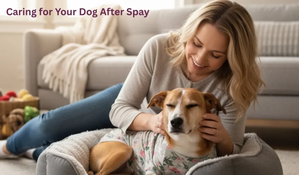 caring for your dog after spay 2